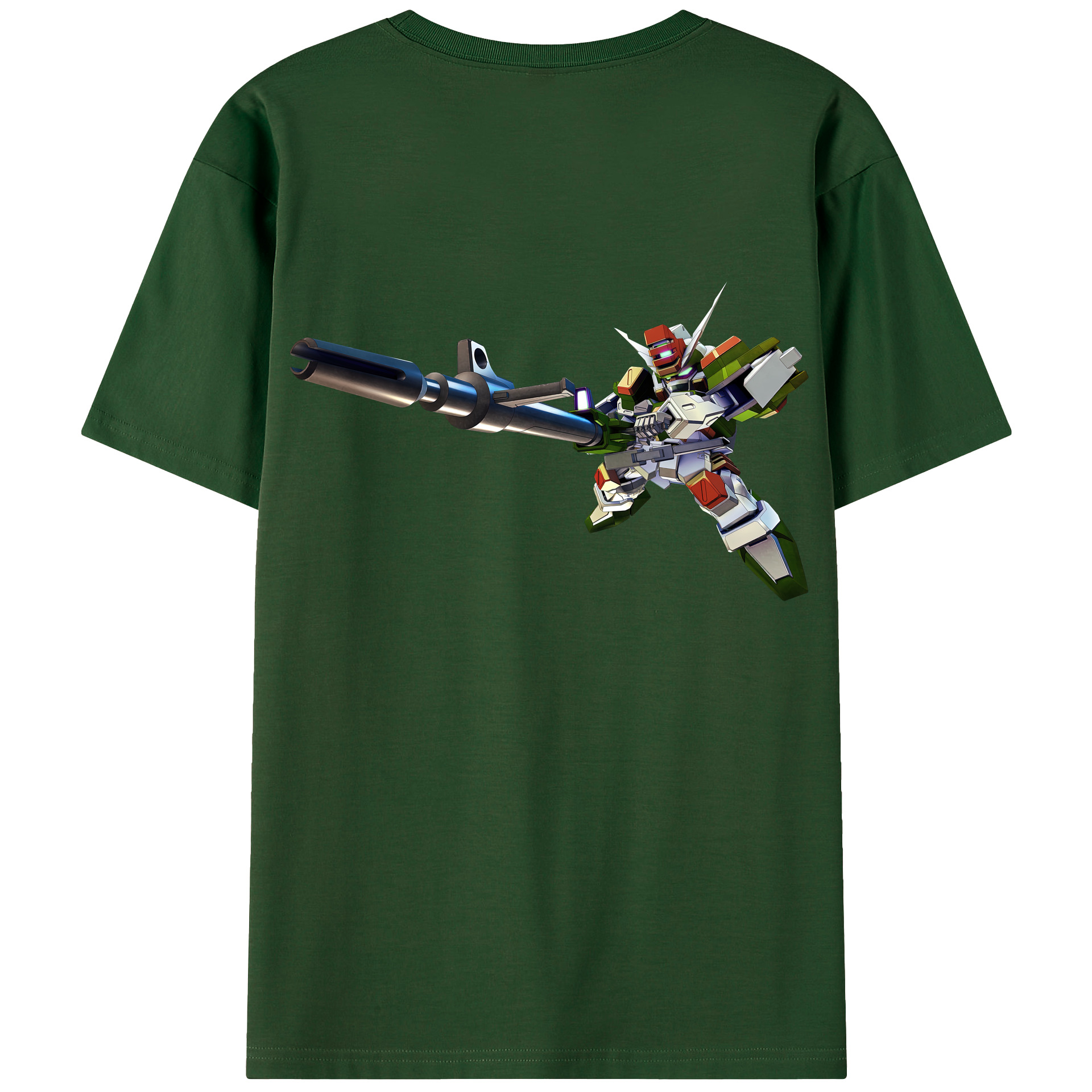 （画像用） 機動戦士ガンダム Mobile Suit Gundam 綿100％半袖Tシャツ（背面プリント）